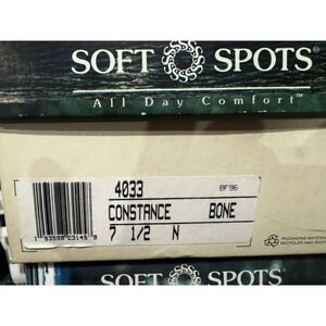 Soft Spots Constance Bone Woven Loafers 4033 Womens 7.5 N Narrow Comfort Shoes